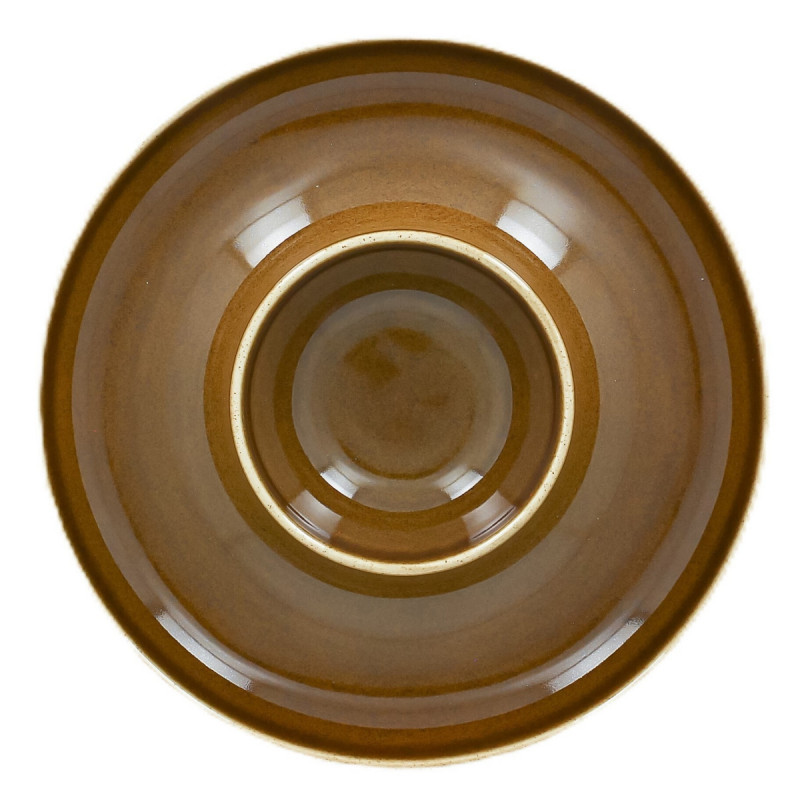 Assiette creuse rond bronze porcelaine vitrifiée Ø 18,9 cm Ashore Rak