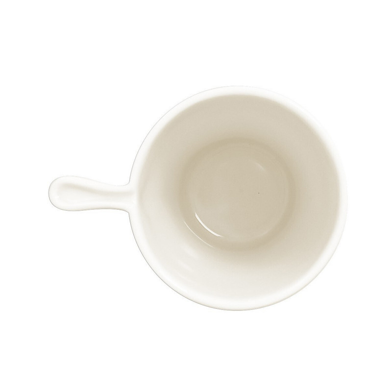 Tasse à café ivoire porcelaine vitrifiée 14,5 cl Ø 7 cm Swirls Rak