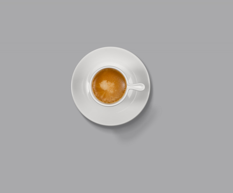 Tasse à café ivoire porcelaine vitrifiée 14,5 cl Ø 7 cm Swirls Rak