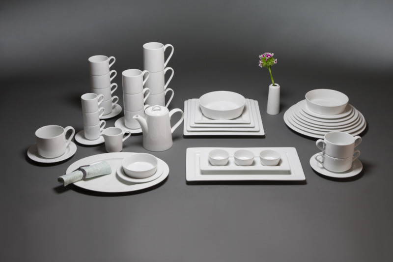 Crémier blanc porcelaine vitrifiée 40 cl Ø 9 cm Access Rak