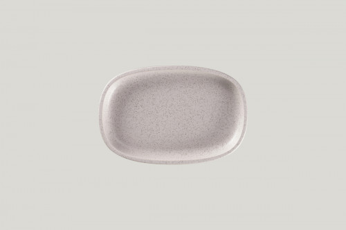 Plat ovale gris porcelaine 23 cm Rakstone Ease Rak