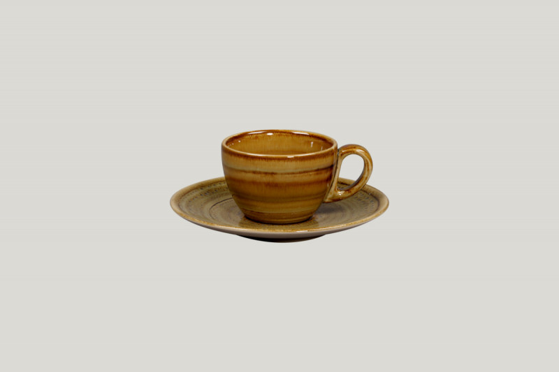Sous tasse à café rond Garnet porcelaine vitrifiée Ø 15 cm Rakstone Spot Rak