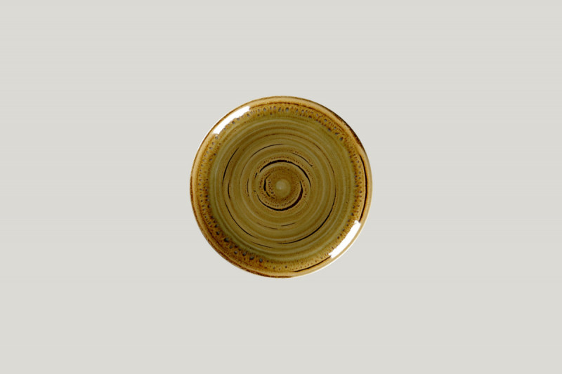 Assiette coupe plate rond beige porcelaine Ø 18 cm Rakstone Spot Rak