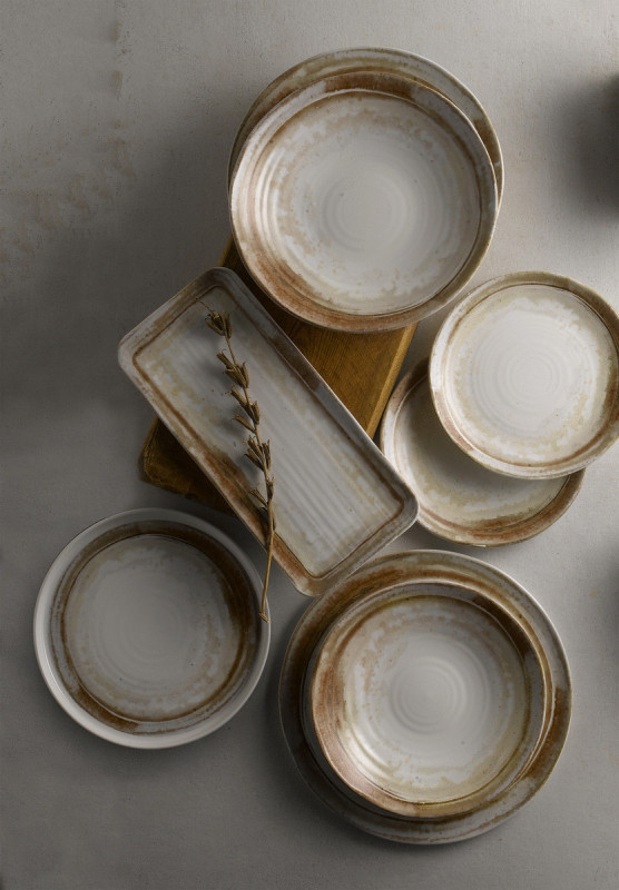 Tasse à cappuccino beige porcelaine 22,7 cl Ø 9,5 cm Finca Dudson