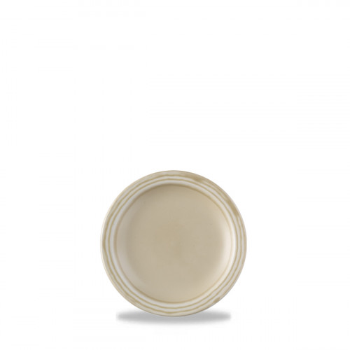 Assiette plate rond beige porcelaine vitrifiée Ø 15,2 cm Norse Harvest Dudson