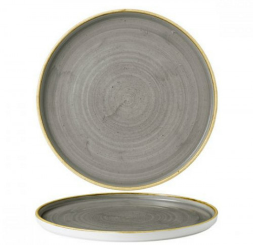 Assiette bord droit rond peppercorn porcelaine Ø 21 cm Stonecast Churchill