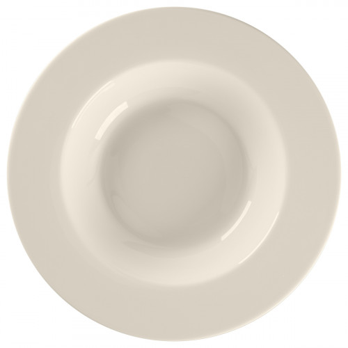 Assiette creuse rond blanc porcelaine bone china Ø 22,8 cm Fedra Rak