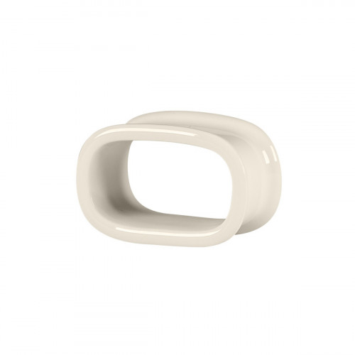 Anneau à serviette rond blanc porcelaine bone china 6,5 cm Fedra Rak