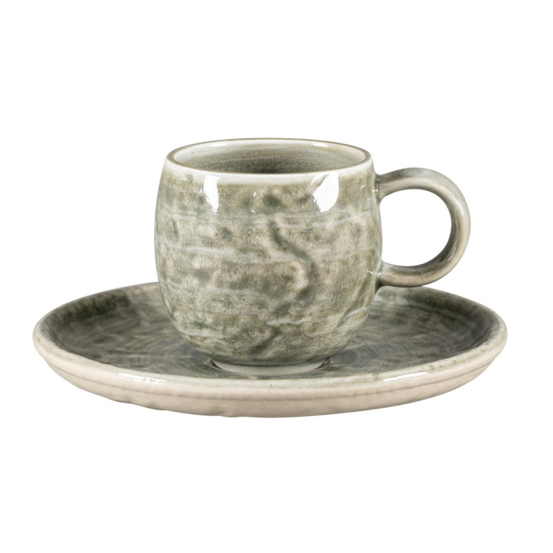 Tasse à espresso Sage porcelaine vitrifiée 10 cl Ø 6 cm Krush Rak