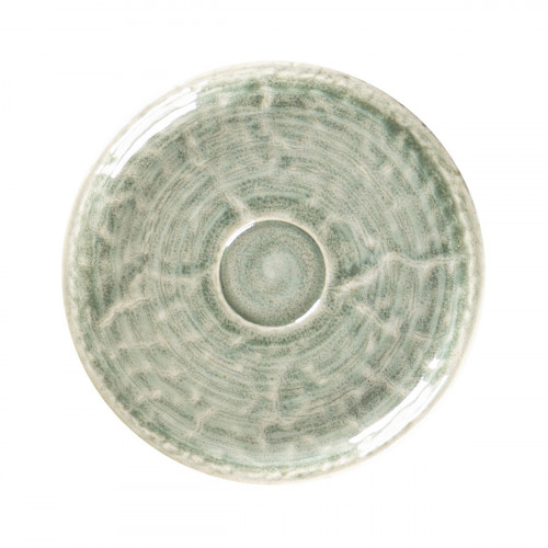 Sous-tasse à expresso rond Sage porcelaine vitrifiée Ø 13 cm Krush Rak