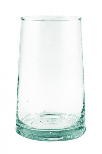 Gobelet forme haute transparent en verre recyclé Ø 6 cm 11 cm Lily Pro.mundi