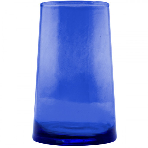 Gobelet forme haute bleu verre recyclé 33 cl Lily Pro.mundi