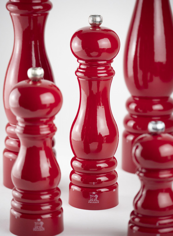 Moulin à poivre droit Rouge passion Ø 5,9 cm 12 cm Paris Peugeot Saveurs