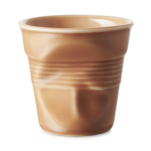 Gobelet à expresso terre de sienne porcelaine culinaire 8 cl Ø 6,5 cm Froisse Revol