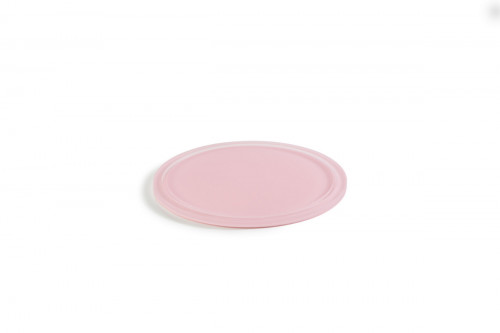 Plateau rond pour cloche résine Nacryl® rose Ø 30 cm 1 cm Mealplak