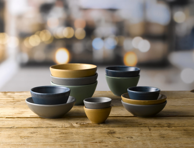 Pot conique Andorra Green porcelaine vitrifiée Ø 13 cm Nourish Andorra Churchill