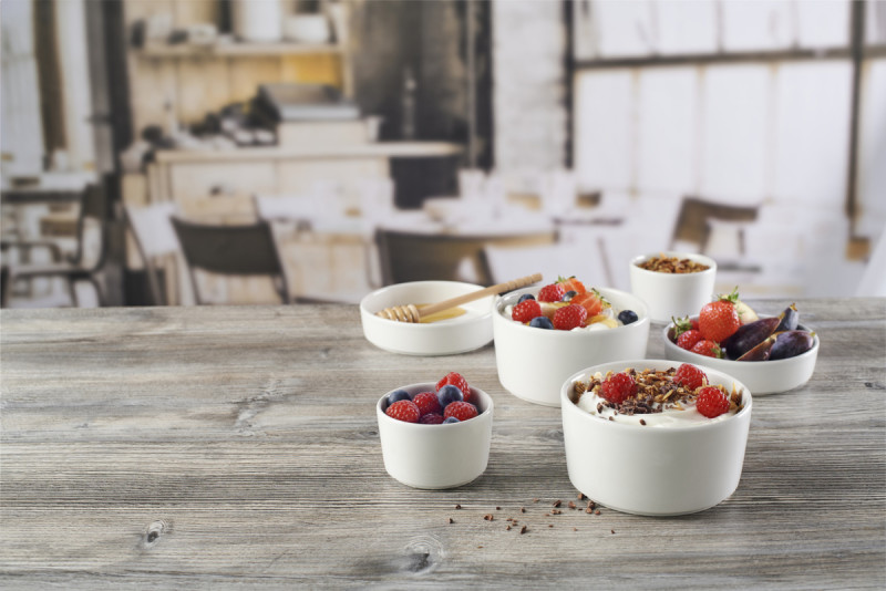 Pot conique blanc porcelaine vitrifiée Ø 12 cm Nourish White Churchill