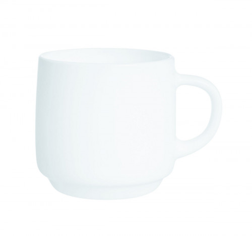 Tasse avec anses rond blanc verre opal 19 cl Ø 9,7 cm Intensity Baril Arcoroc