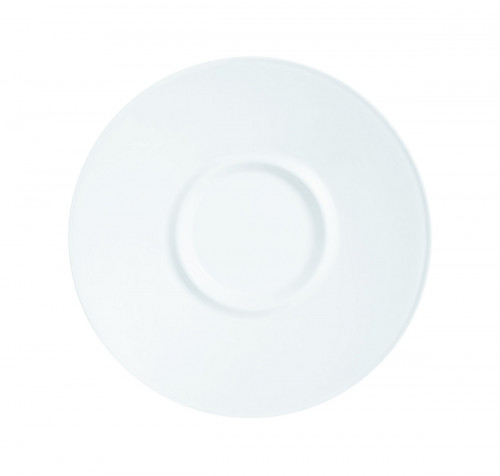 Sous tasse rond blanc verre opal Ø 14 cm Intensity Baril Arcoroc