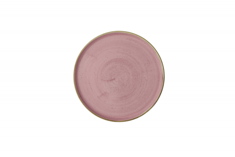 Assiette à bord droit rond Petal Pink porcelaine vitrifiée Ø 26 cm Stonecast Churchill