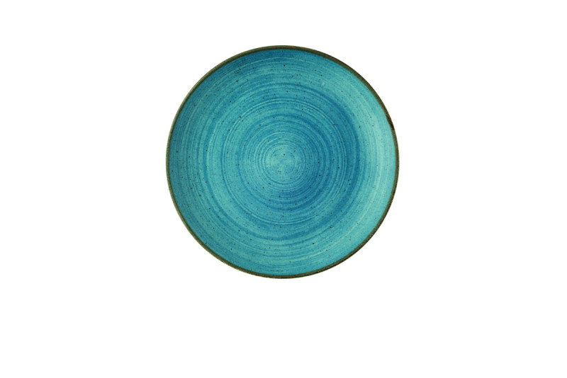Assiette coupe rond Raw Teal porcelaine Ø 26 cm Stonecast Raw Churchill