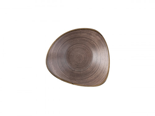Bol triangulaire Raw Brown porcelaine vitrifiée 18,5 cm Stonecast Raw Churchill