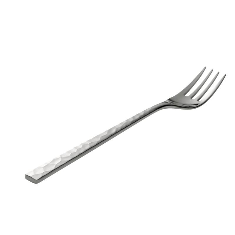 Fourchette de table inox inox 18/10 21,5 cm Fuse Martele Degrenne