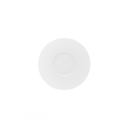 Sous tasse à café rond blanc porcelaine Ø 12,6 cm L' Fragment Degrenne