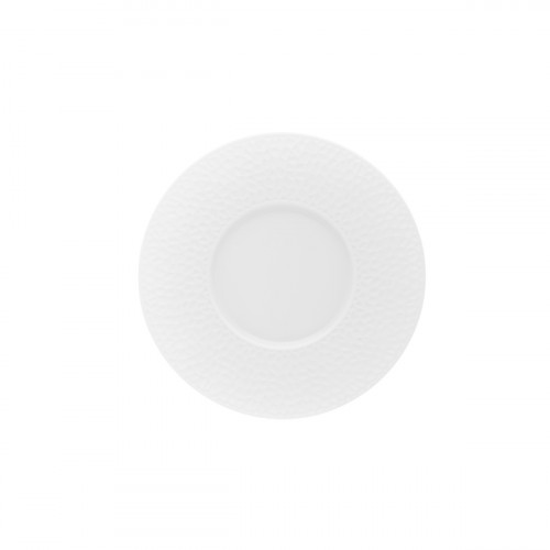 Sous tasse à thé rond blanc porcelaine Ø 15,8 cm L' Fragment Degrenne