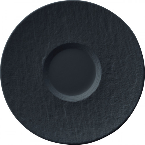 Sous tasse rond noir en porcelaine Ø 17 cm 2 cm The Rock Villeroy & Boch