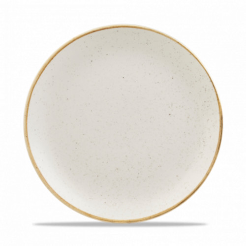 Assiette coupe plate rond barley white porcelaine vitrifiée Ø 26 cm Stonecast Churchill