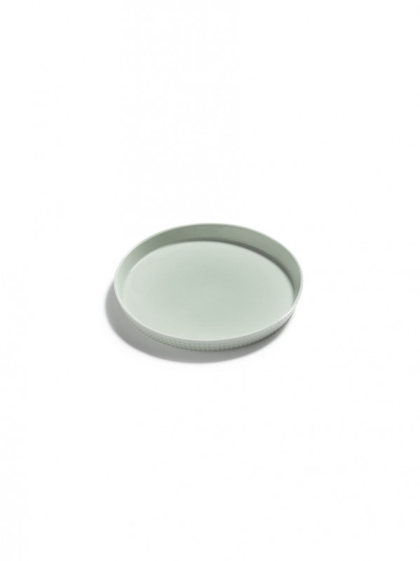Assiette coupe plate rond blanc porcelaine Ø 16 cm Nido Serax