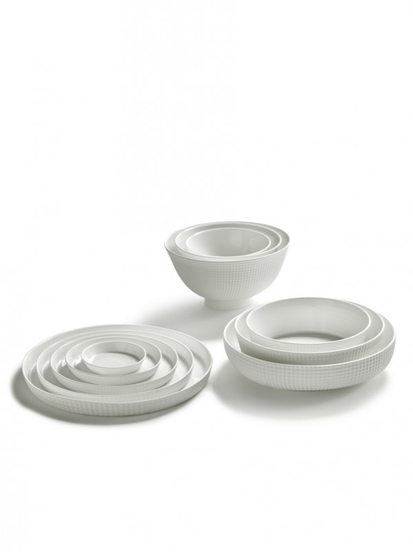 Bol rond blanc porcelaine bone china Ø 18 cm Nido Serax