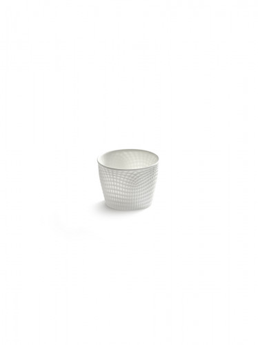 Tasse à café rond blanc porcelaine bone china Ø 8 cm Nido Serax