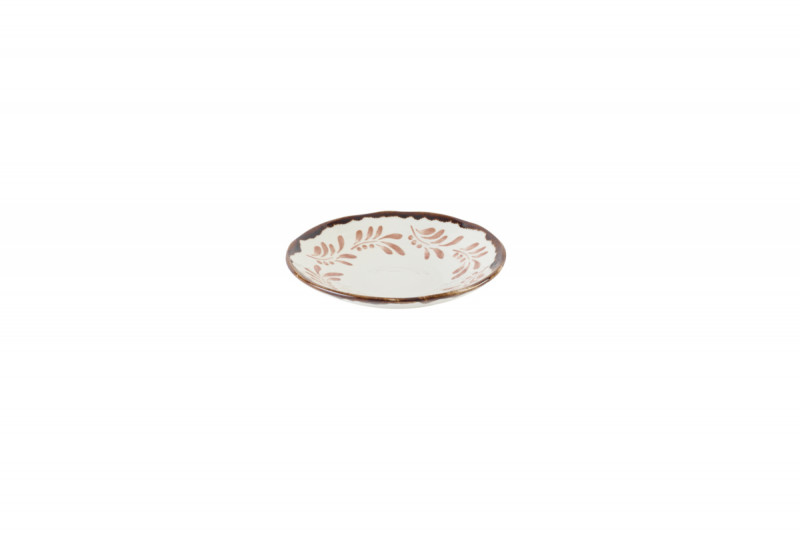 Assiette creuse irrégulier blanc porcelaine Ø 21 cm Harvest Mediterranean Dudson