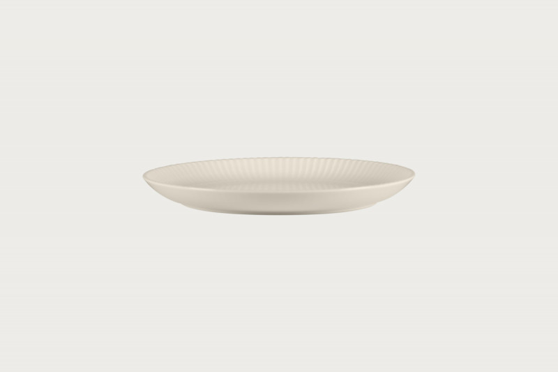 Assiette coupe plate rond blanc porcelaine Ø 23,8 cm Spectra Rak