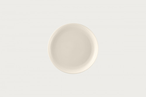 Assiette coupe plate rond blanc porcelaine bone china Ø 20,8 cm Spectra Rak