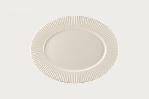 Plat ovale blanc porcelaine bone china 35,8 cm Spectra Rak