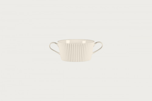 Tasse à bouillon avec 2 anses rond blanc porcelaine bone china 36,9 cl Ø 31,8 cm Spectra Rak