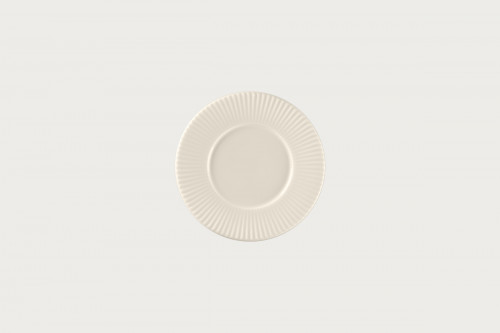 Sous tasse à bouillon rond blanc porcelaine bone china Ø 32 cm Spectra Rak
