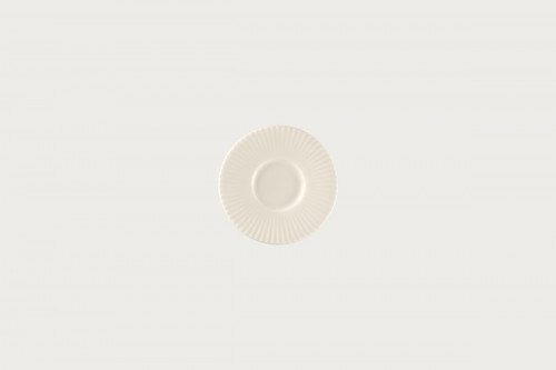 Sous tasse à espresso rond blanc porcelaine bone china Ø 13 cm Spectra Rak