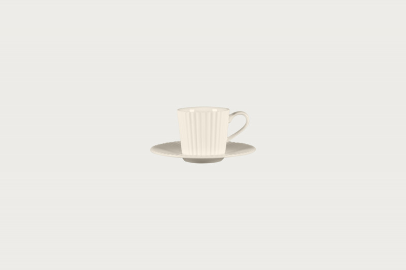 Sous tasse à espresso rond blanc porcelaine Ø 13 cm Spectra Rak