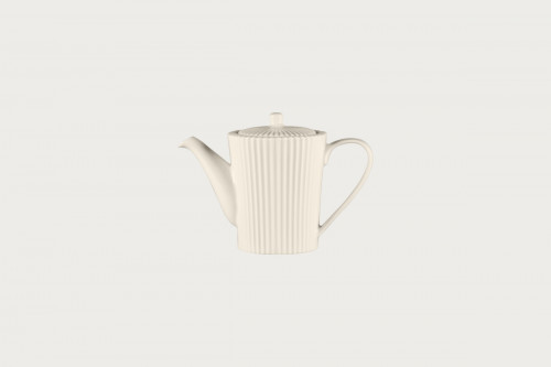 Cafetière & couvercle rond blanc porcelaine bone china 48,4 cl Ø 10,2 cm Spectra Rak