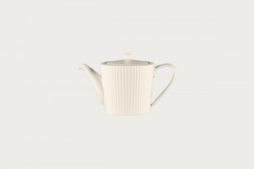 Théière avec couvercle rond blanc porcelaine bone china 62,4 cl Ø 12,7 cm Spectra Rak