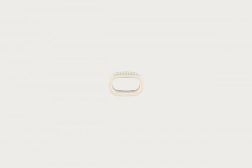 Anneau à serviette ovale blanc porcelaine bone china 6,5 cm Spectra Rak
