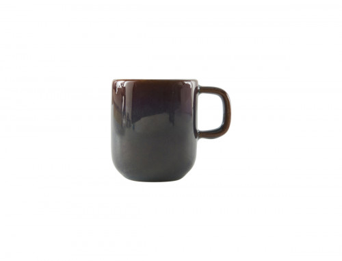 Tasse expresso rond Marron Bleu grès émaillé 9 cl Ø 5,5 cm Amber Accolade