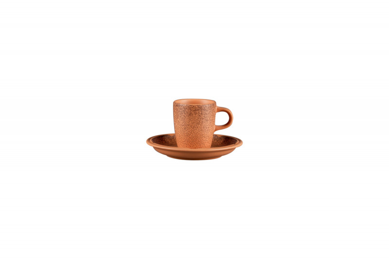 Tasse à espresso rond Tero Décor Denia porcelaine 9 cl Ø 5,8 cm Earth Rak