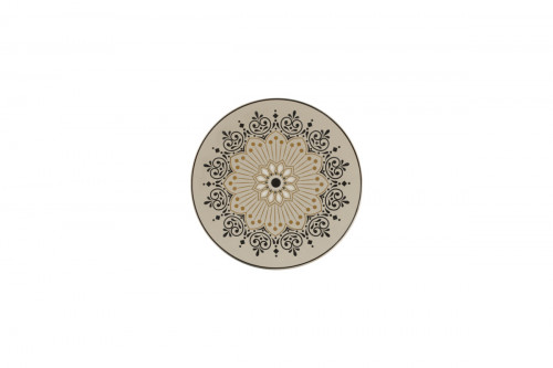 Assiette extra plate rond Argila Décor Cartagena porcelaine Ø 18,7 cm Earth Rak