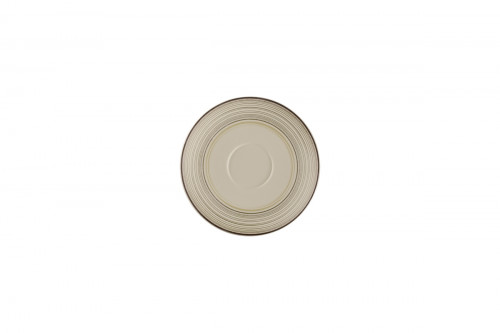 Sous tasse à café/thé rond Argila Décor Larissa porcelaine Ø 17 cm Earth Rak