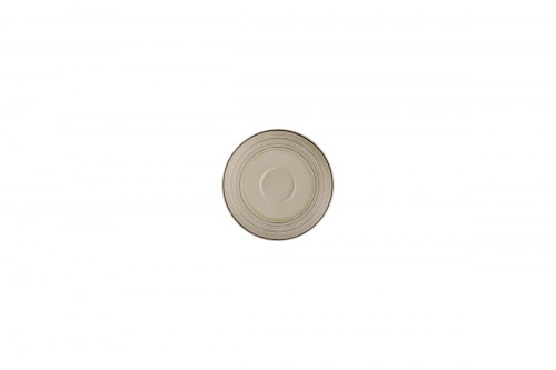 Sous tasse à espresso rond Argila Décor Larissa porcelaine Ø 12,5 cm Earth Rak
